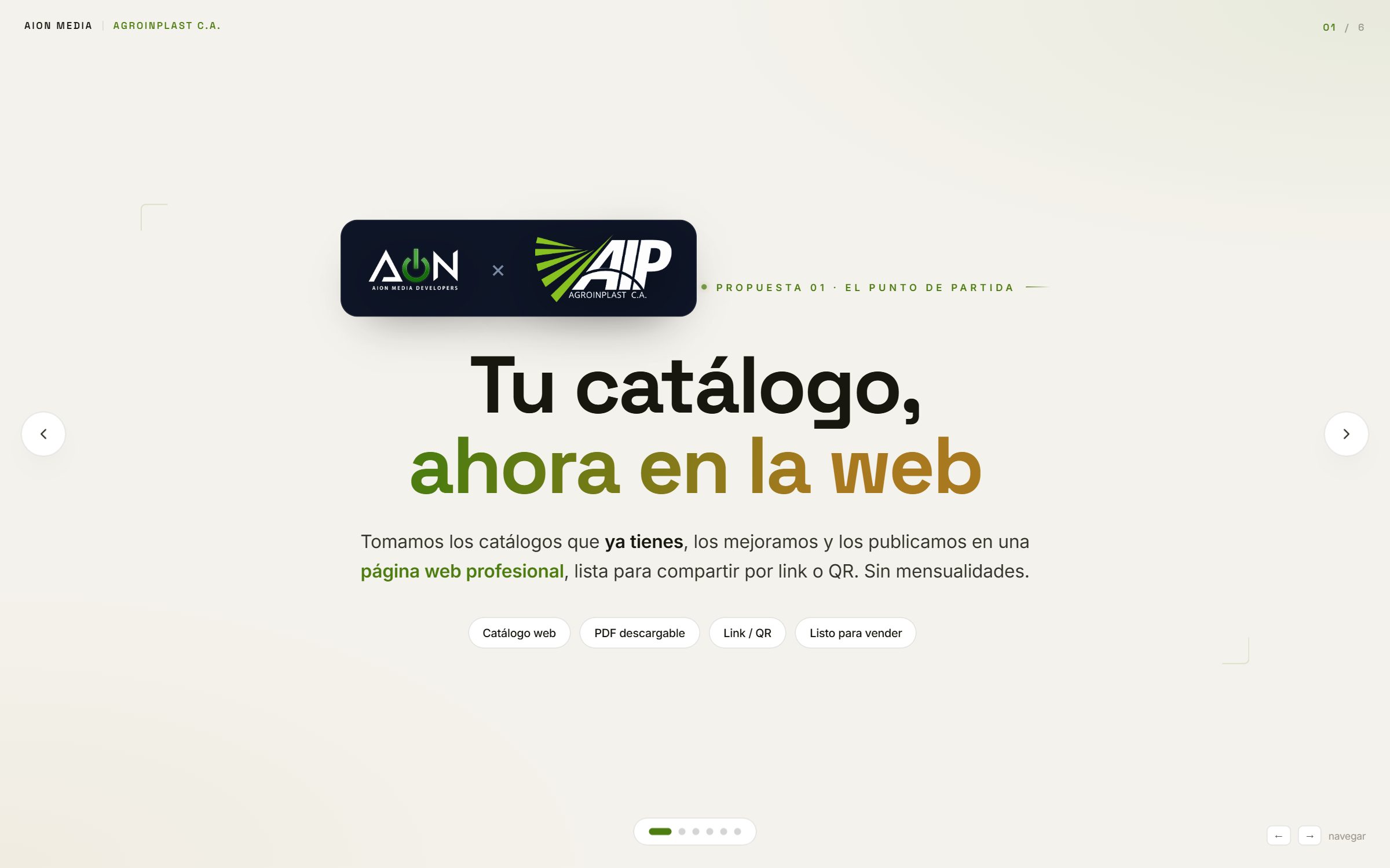 Vista previa — Catálogo Web